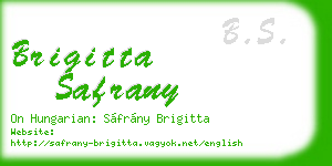 brigitta safrany business card